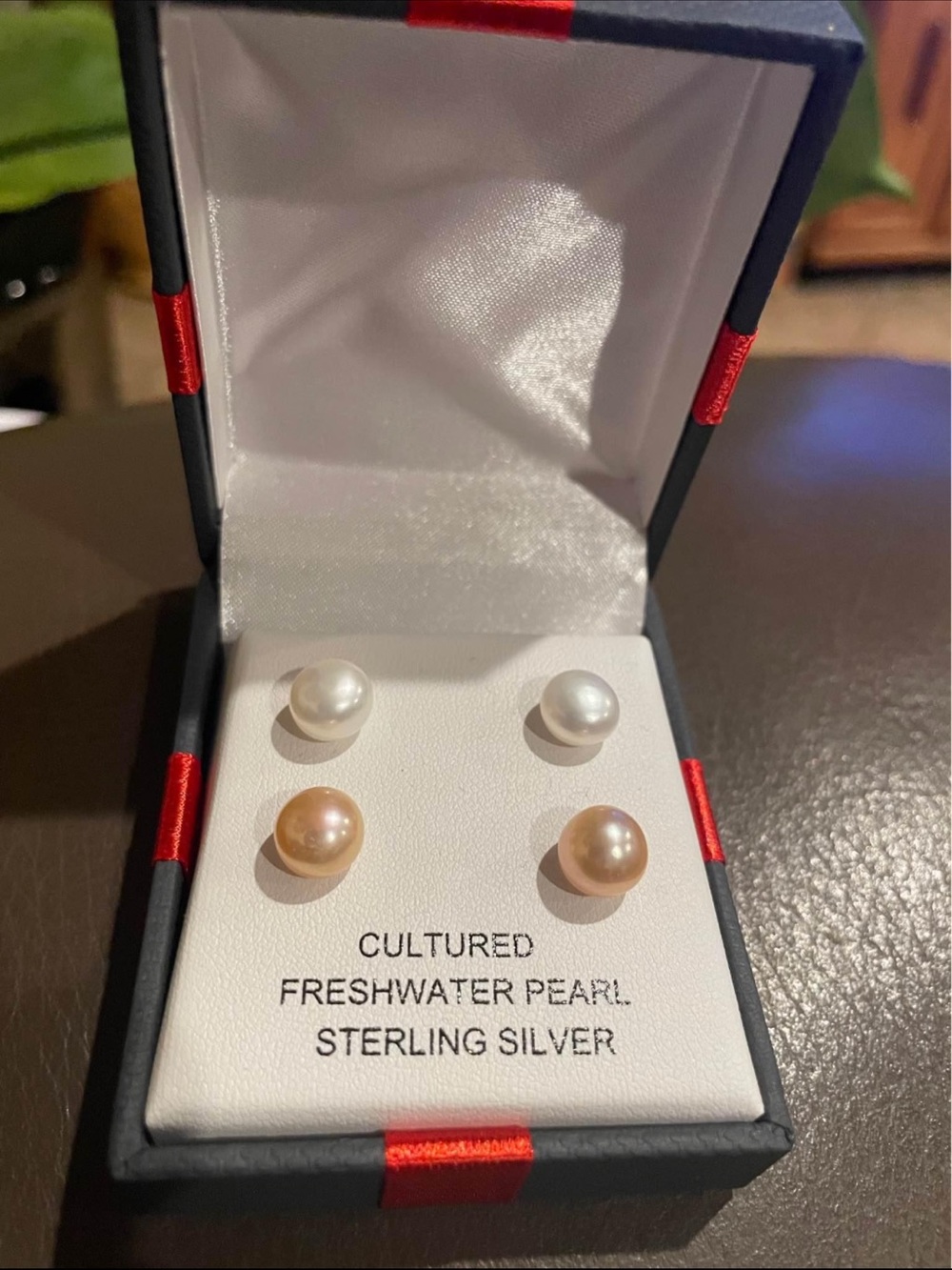 Macy's Cultured Freshwater Pearl Stud Earrings - White & Peach